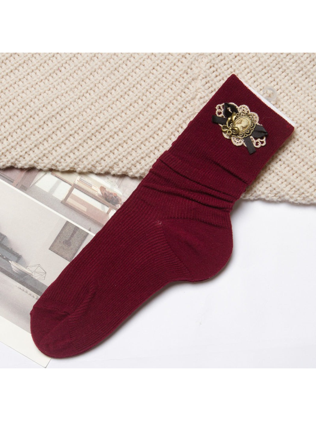 Rufia - Classic Brooch Style Decorative Socks product image 8