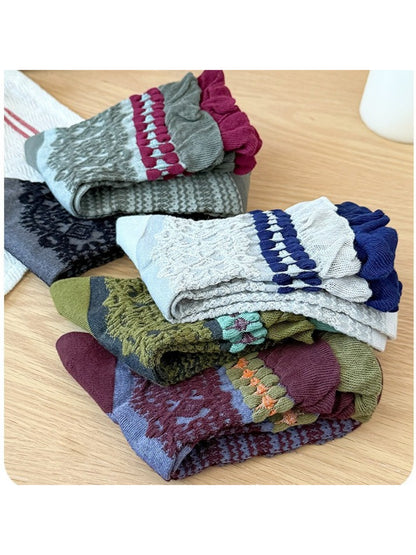Rufia - Crafted Texture Crew Socks