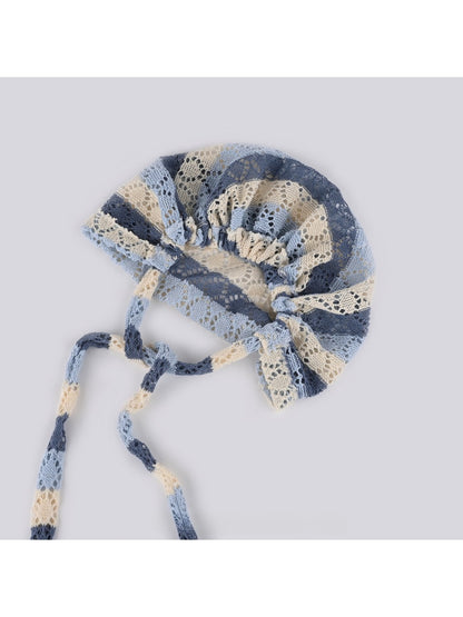Haila Hollow Out Lace Up Knit Slouchy Beanie product image