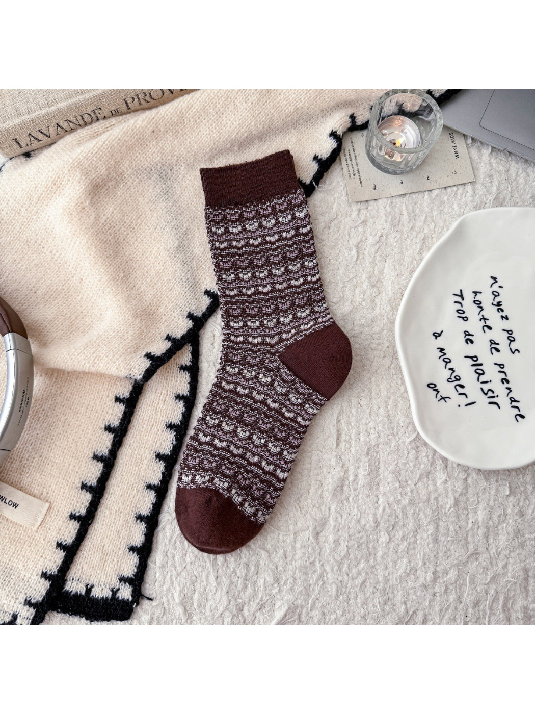 Rufia - Soft Tweed Knit Crew Socks product image 7