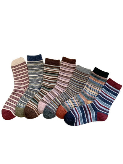 Rufia - Multicolor Stripe Crew Socks