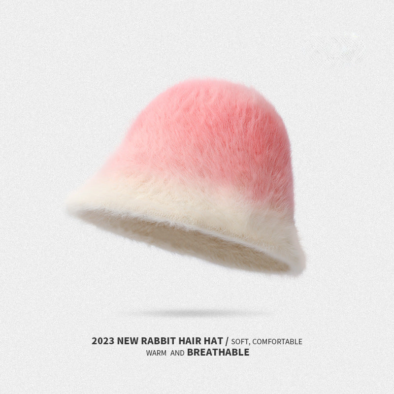 Haila - Gradient Color Warm Bucket Hat