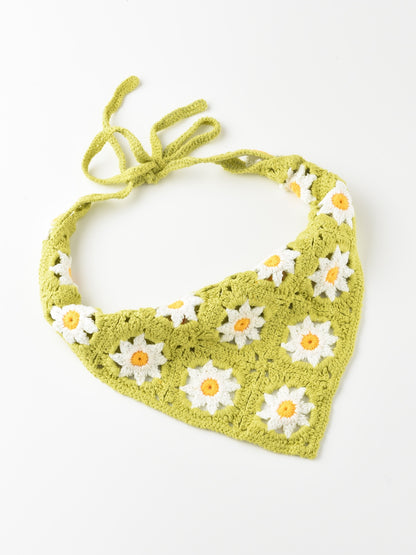 Haila - Floral Woven Flower Hairband - product image