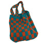 Cosbai – Knitted Checkered Tote Bag