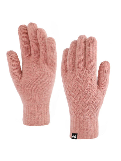Gloving - Diamond Textured Knit Winter Gloves