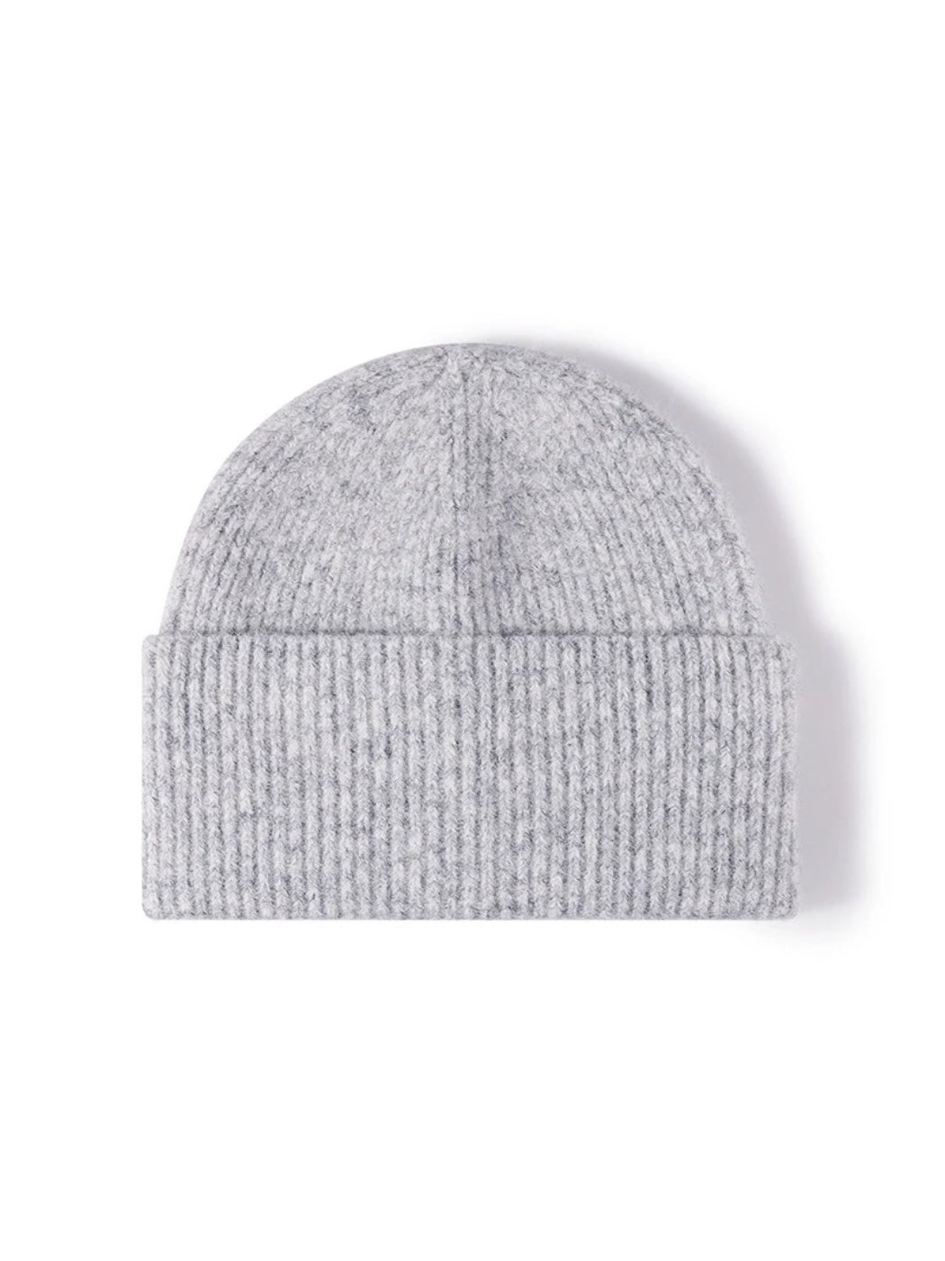 Haila - Fuzzy Ribbed Wide Cuff Knit Beanie