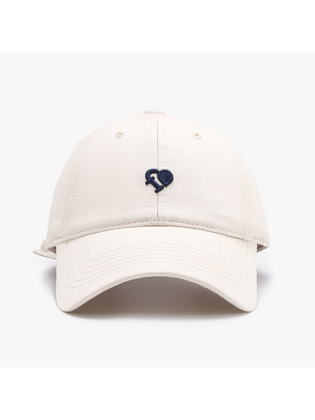 Haila - Curved Brim Letter Detail Baseball Cap