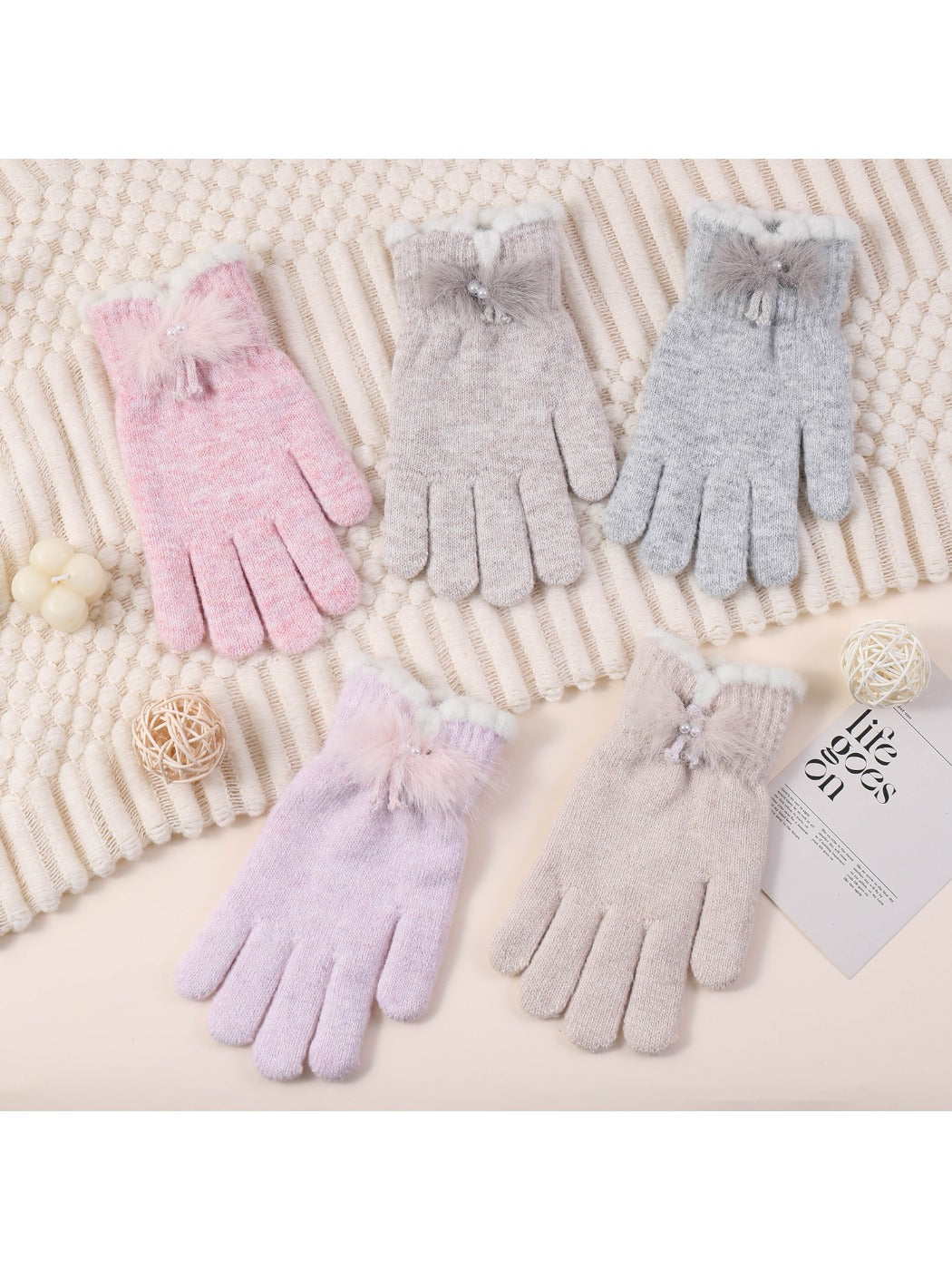 Gloving – Pom Plush Winter Gloves