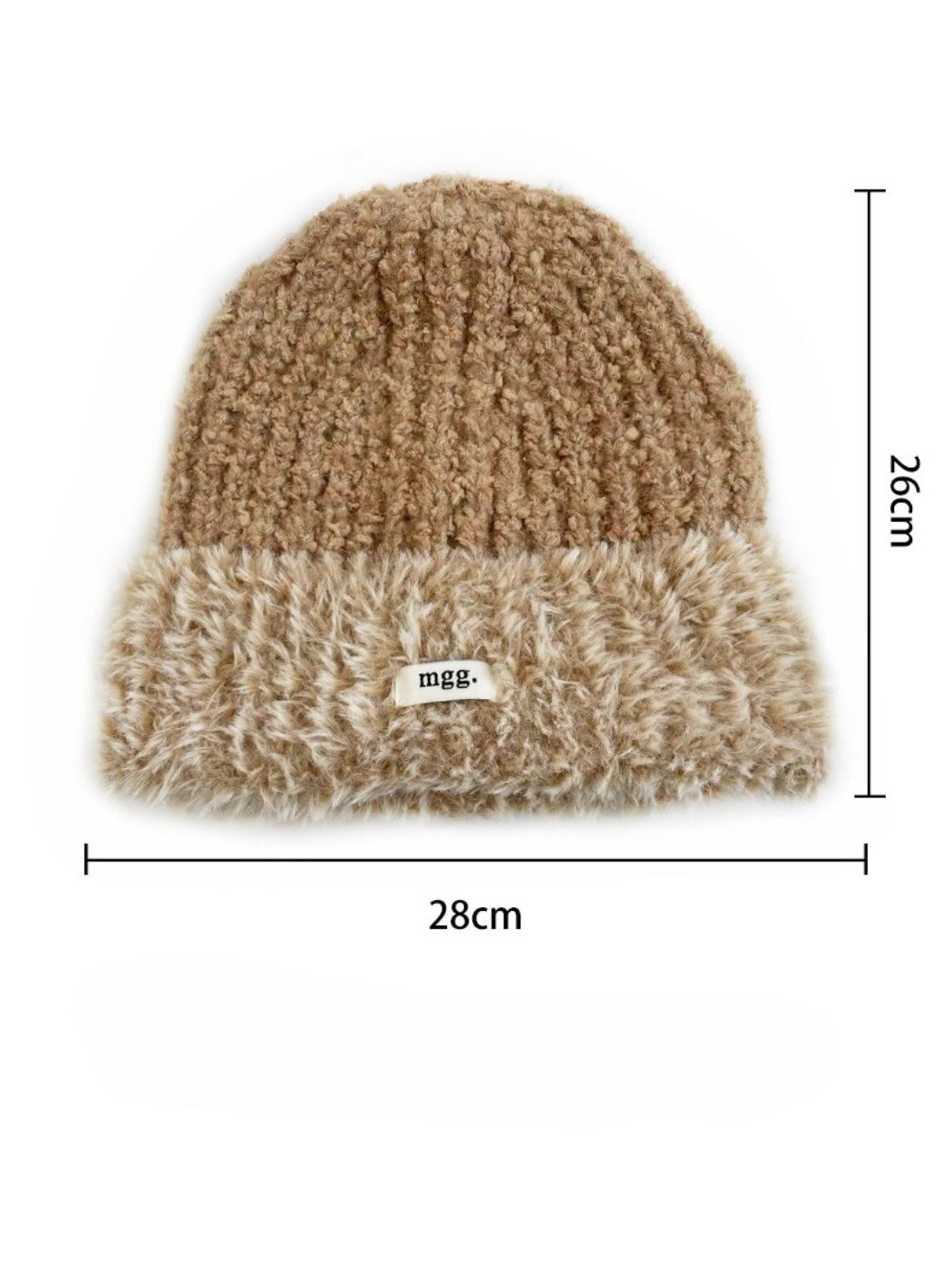 Haila – Fuzzy Contrast Trim Beanie