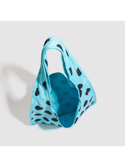 Cosbai - Lightweight Polka Dot Shoulder Tote Bag
