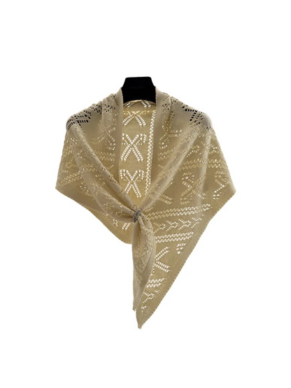 Scarvii - Textured Crochet Triangle Wrap
