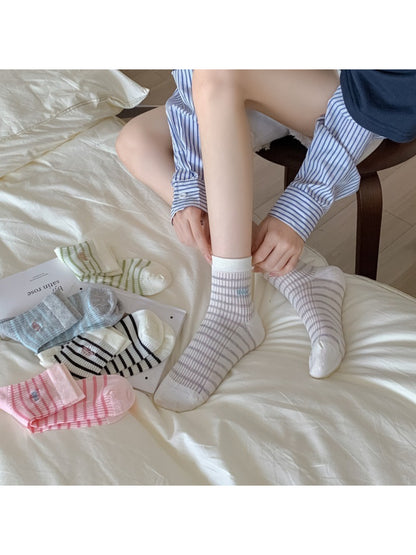 Rufia - Pastel Stripe Crew Socks product image 3