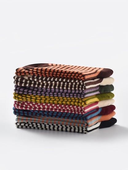 Rufia - Classic Multi Stripe Crew Socks