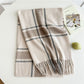 Scarvii - Cozy Plaid Tassel Scarf for Women
