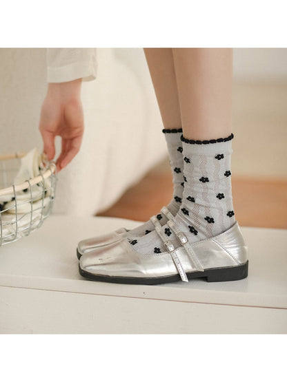 Rufia - Floral Lace Summer Socks - Sweet & Breathable
