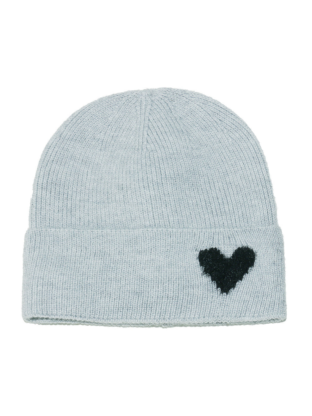 Haila Heart Patch Ribbed Beanie