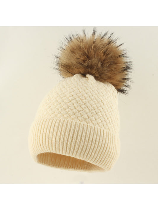 Haila - Brimless Knit Beanie and Scarf Set