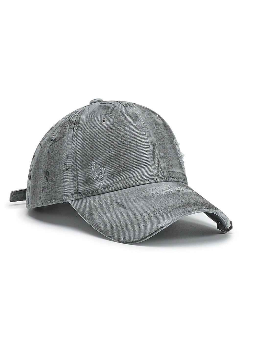 Haila - Distressed Washed Finish Curved Brim BaseballCap