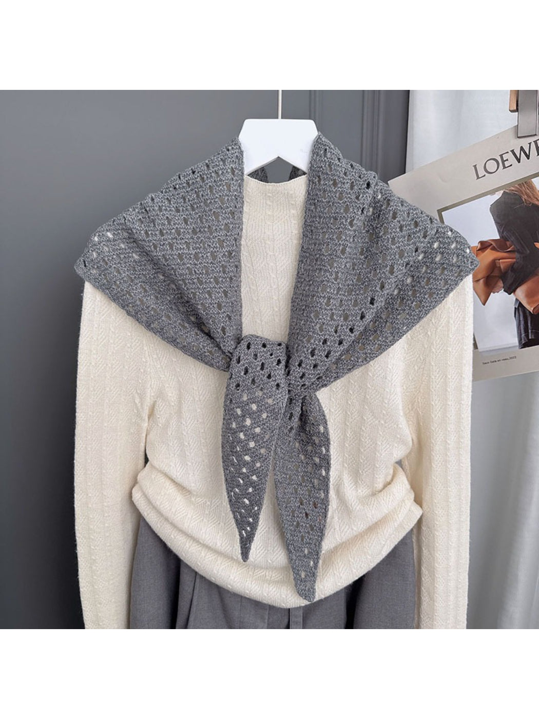 Scarvii - Open Knit Lightweight Tie Scarf