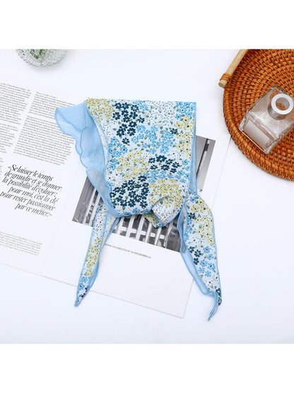 Scarvii - Sweet Floral Print Women's Triangle Bandana