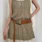 Beco - Distressed Metal Woven Belt - Boho & Viantage
