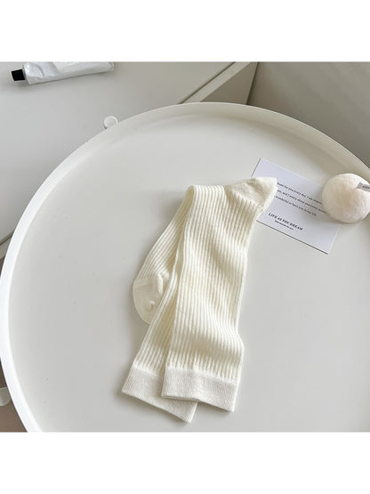 Rufia - Soft Ribbed Crew Socks for Women