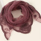 Scarvii - Rose Embroidered Square Scarf & Shawl
