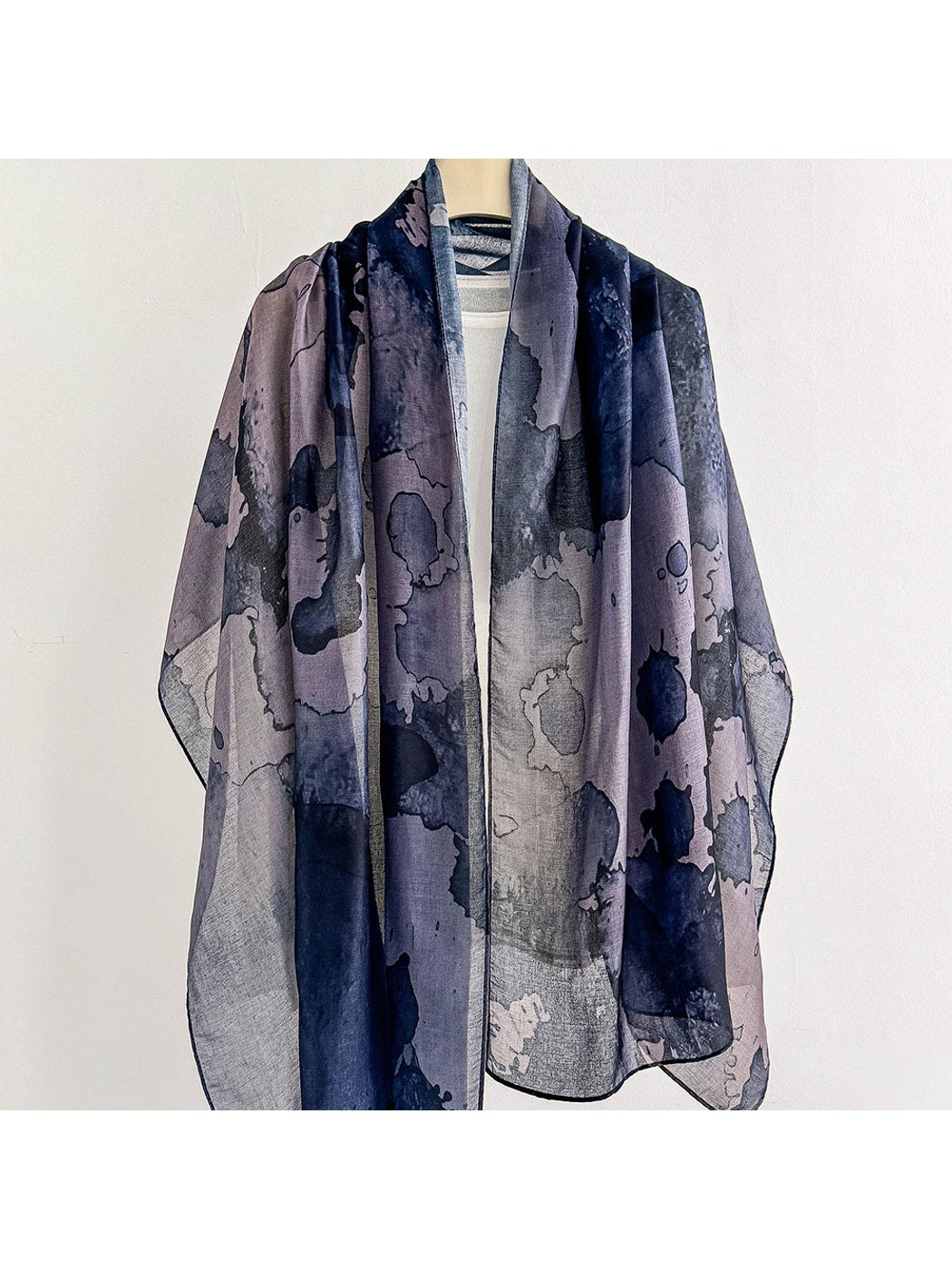 Scarvii - Retro Wave Print Summer Wrap Scarf