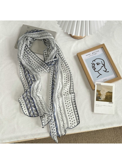 Scarvii - Gradient Sheer Simple Style Long Scarf