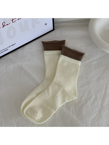 Rufia Contrast Cuff Ribbed Crew Socks product image 4