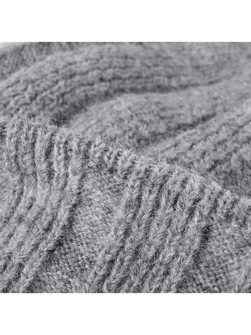 Haila - Round Crown Folded Cuff Knit Beanie
