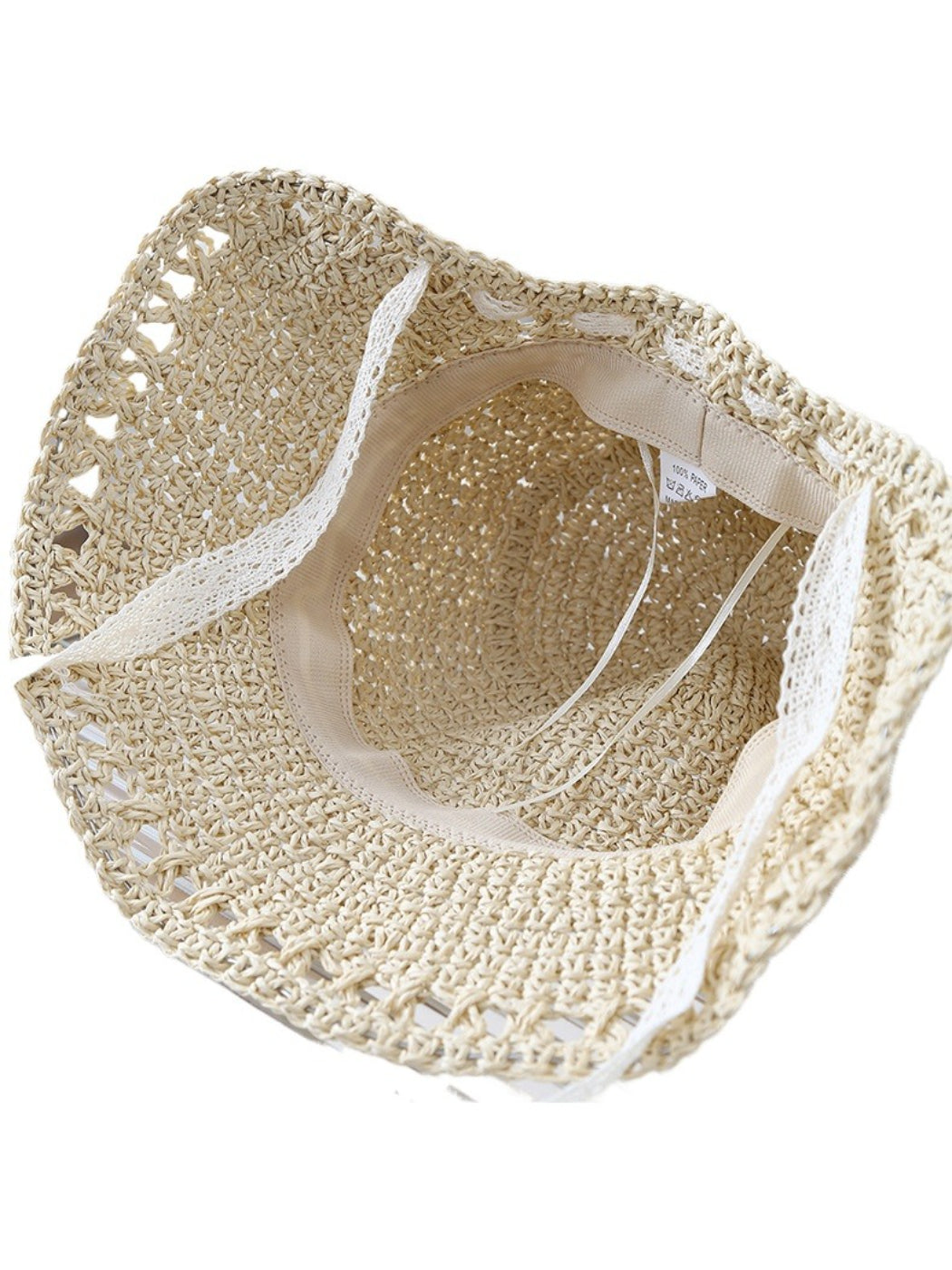 Lightweight Crochet Detail Bucket Hat