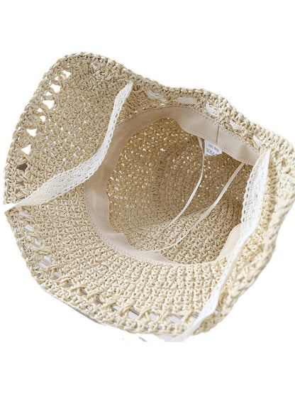 Lightweight Crochet Detail Bucket Hat