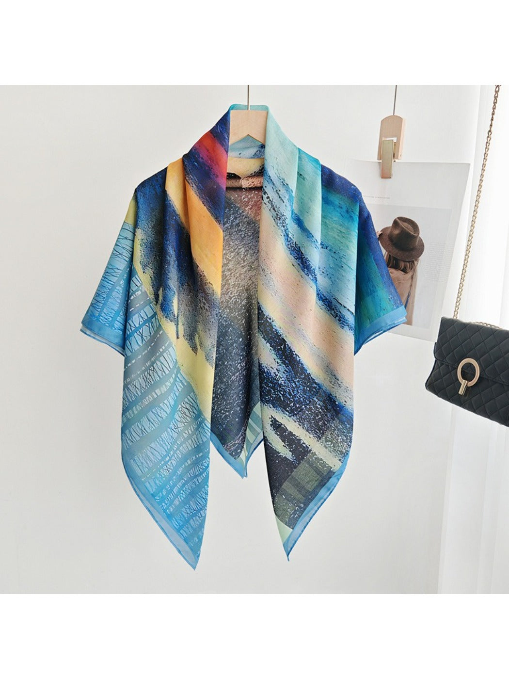 Scarvii Abstract Scenic Square Scarf