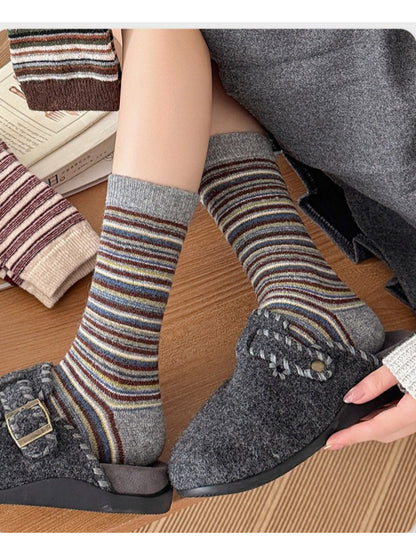 Rufia - Multicolor Stripe Crew Socks