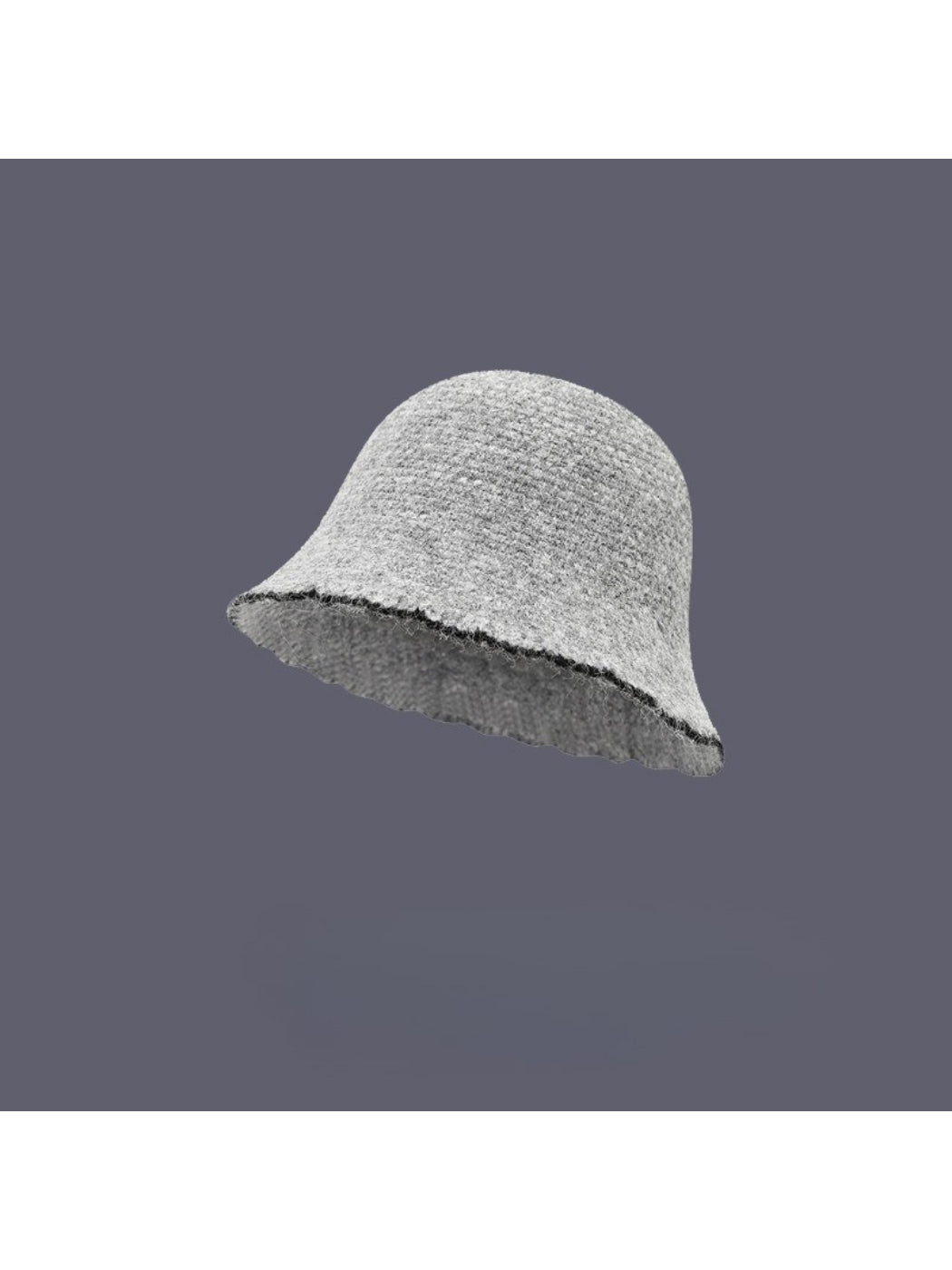Haila - Contrast Edge Knit Bucket Hat