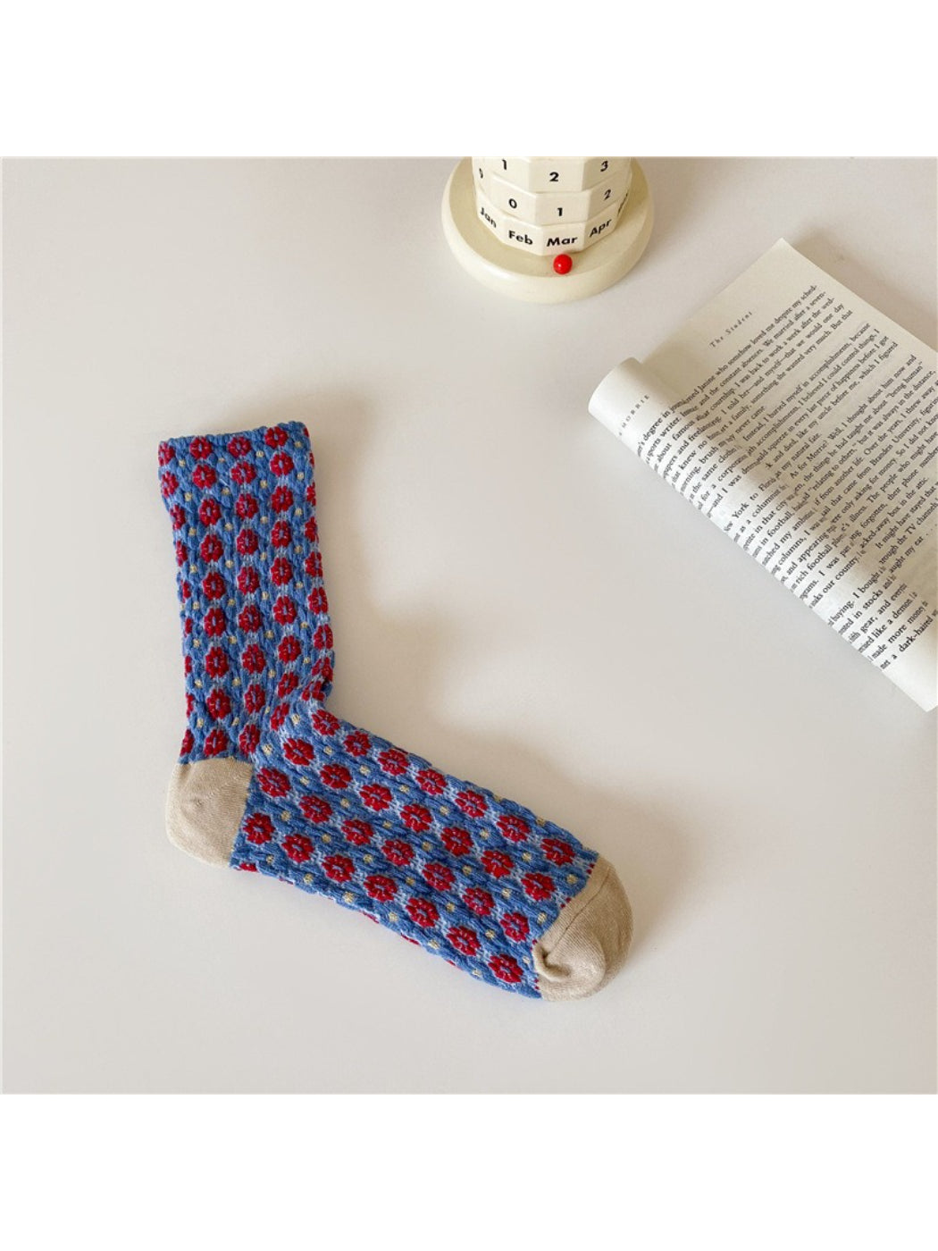 Rufia - Cluster Bloom Pattern Crew Socks