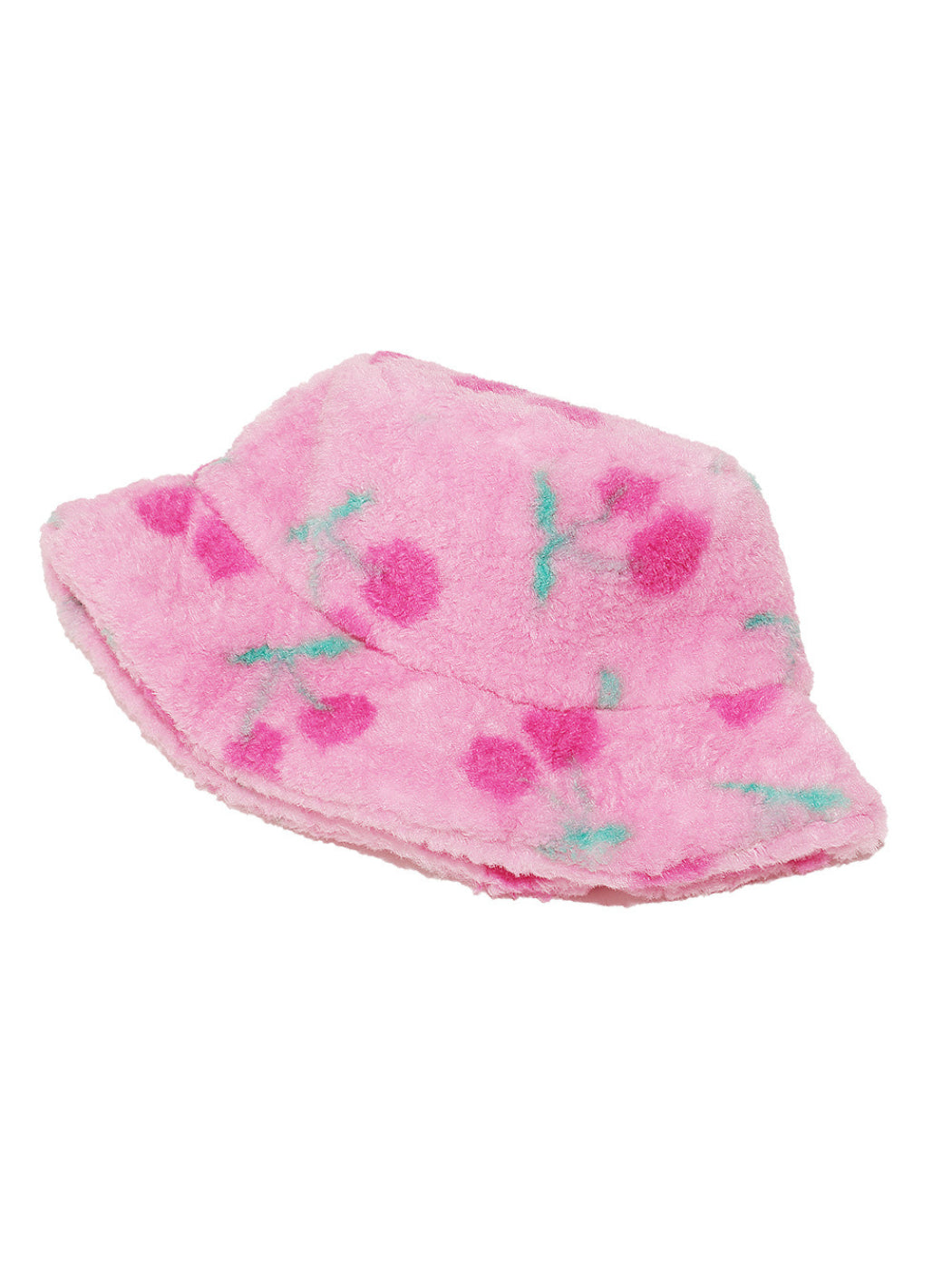 Haila Fuzzy Pink Bucket Hat