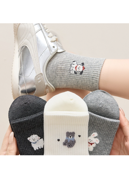 Rufia - Playful Animal Crew Socks