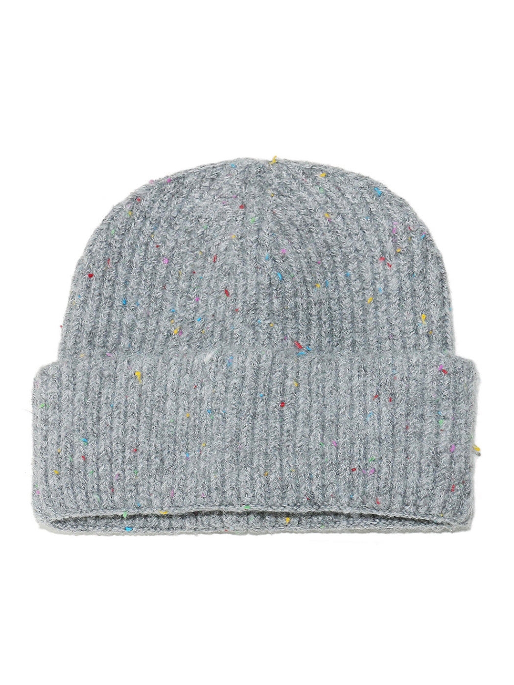 Haila Speckled Ribbed Knit Beanie