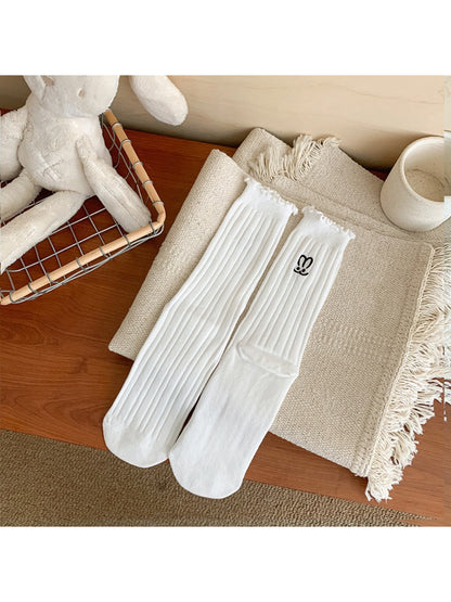 Rufia - Ruffle Bunny Embroidered Crew Socks product image 7