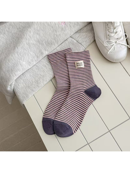 Rufia - Retro Stripe Stretch Crew Socks product image 5