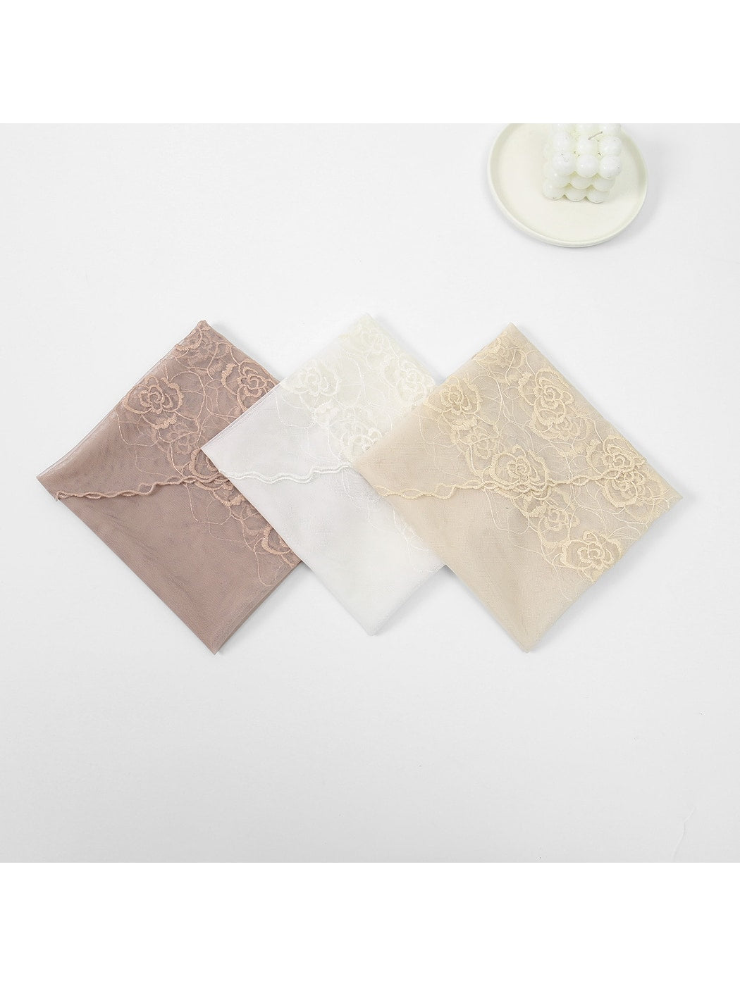 Scarvii - Elegant Lace Floral Embroidered Scarf