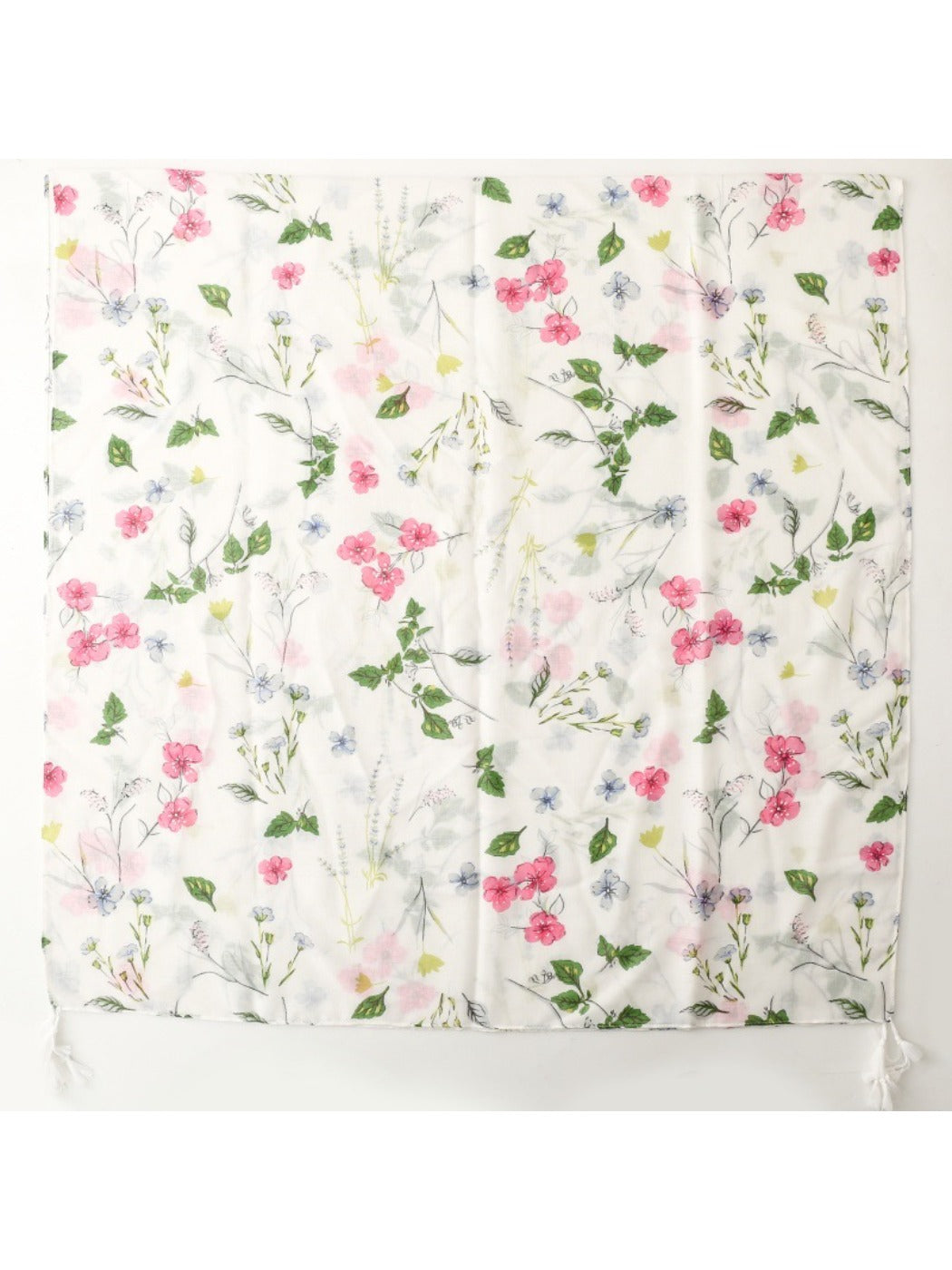 Scarvii - Floral Tassel Travel Scarf
