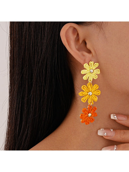 Earwish – Raffia Bloom Tassel Earrings