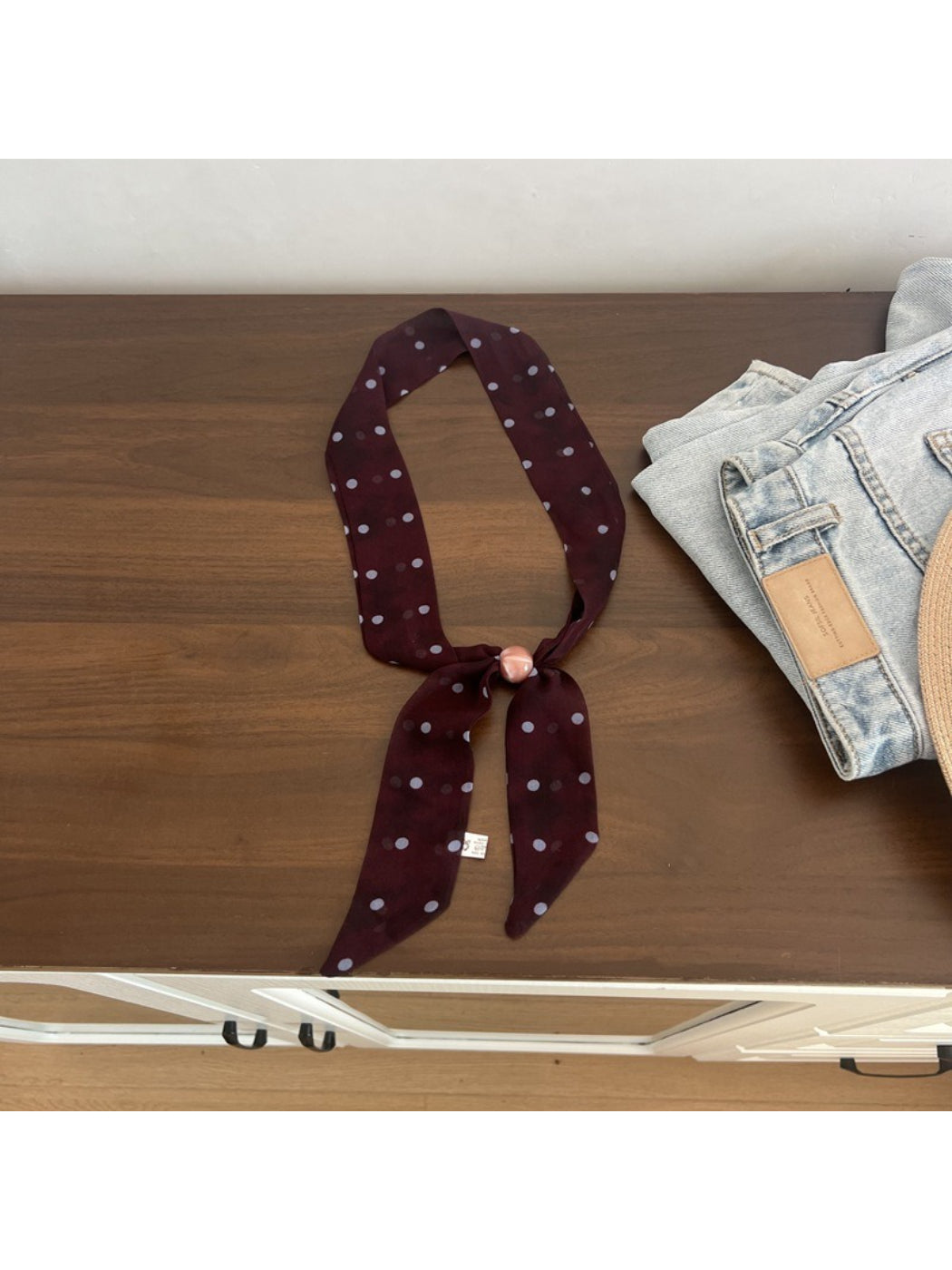 Scarvii Soft Pattern Skinny Scarf