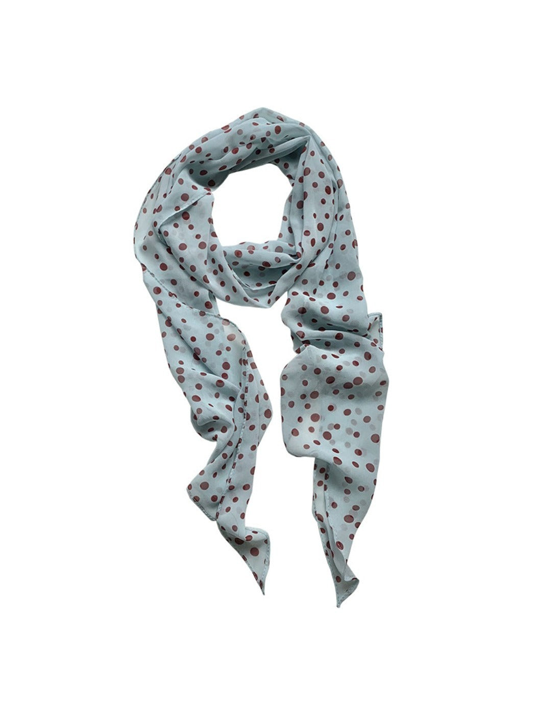 Scarvii - Vintage Classic Spot Print Long Scarf Headband