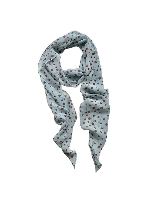 Scarvii - Vintage Classic Spot Print Long Scarf Headband