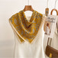 Scarvii - Printed Floral Paisley Pattern Square Scarf