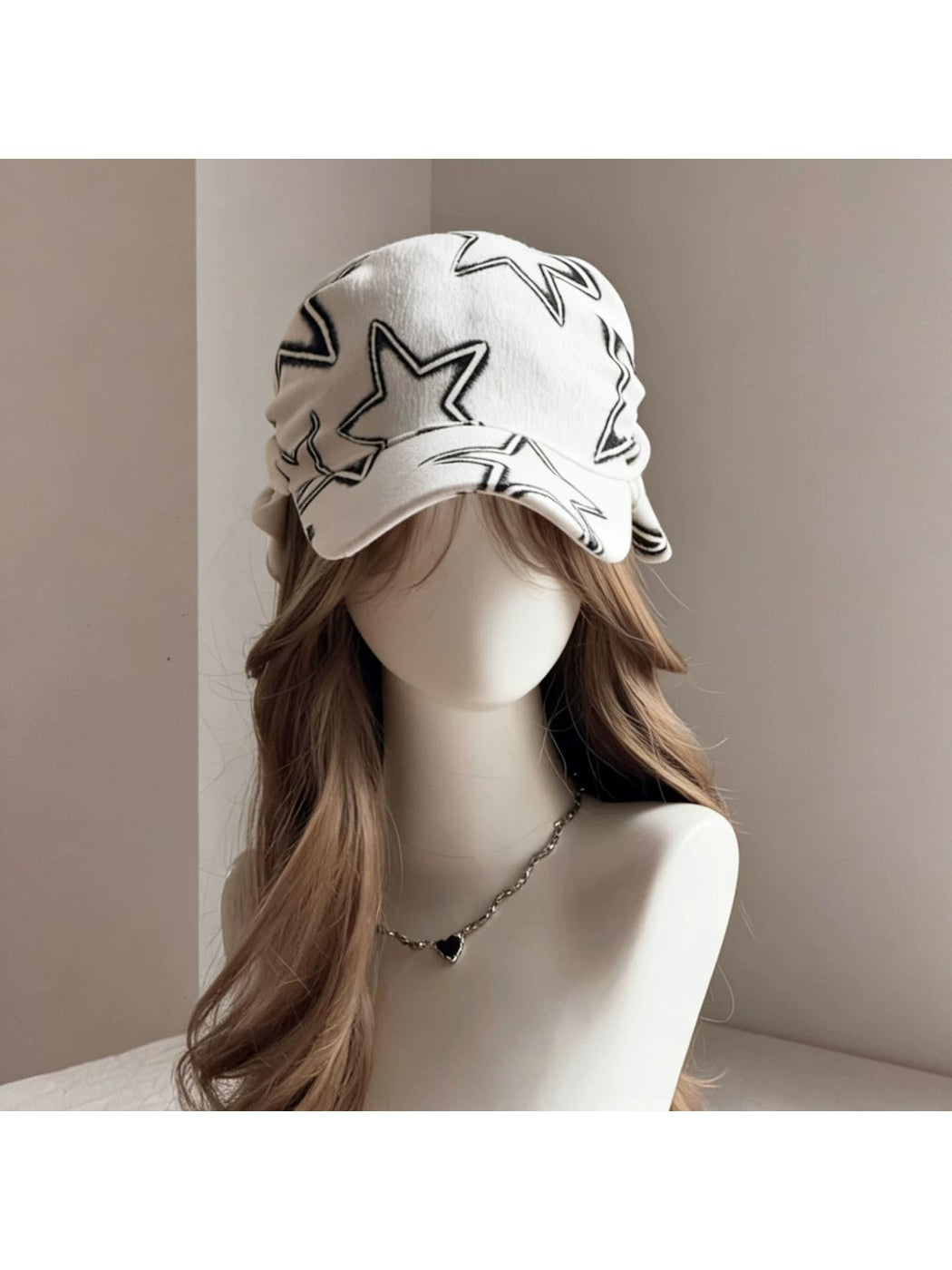 Haila - Punk Style Curved Brim Headscarf Cap